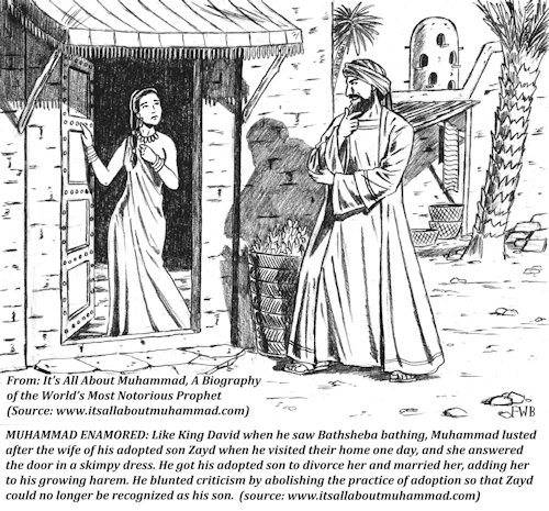 Muhammad lusted after his daughter-in-law Zaynab